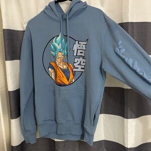 Anime Character Blue Hoodie
